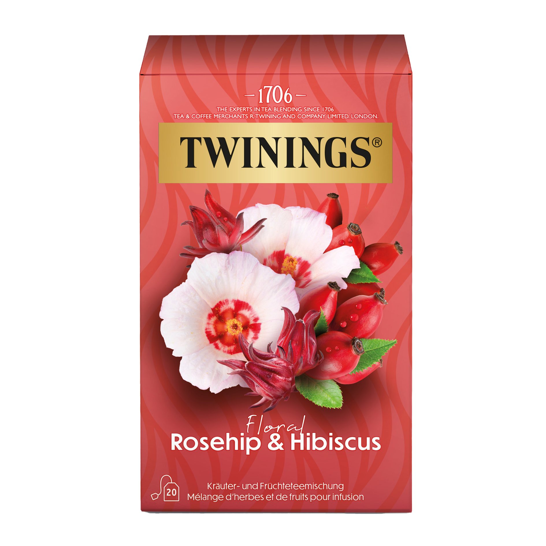 Twinings Floral Hagebutte & Hibiskus 20 x 2.5 g