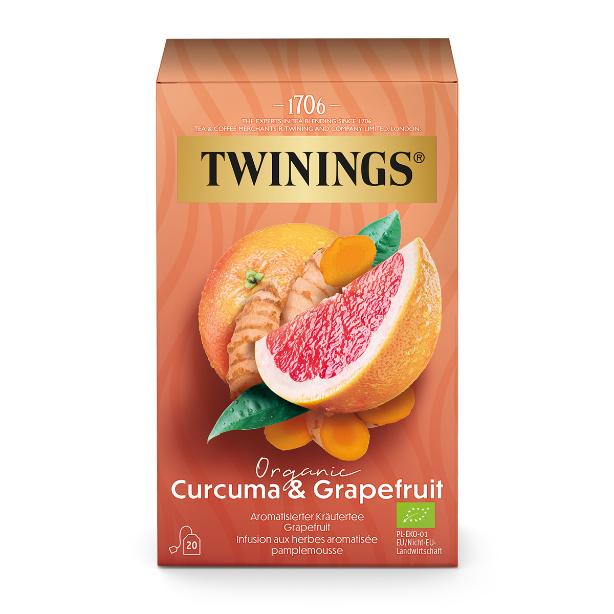 Twinings Bio Curcuma & Pamplemousse 20 x 2 g