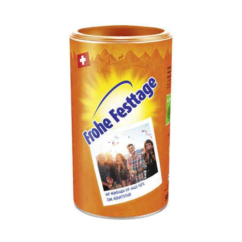 Boîte Ovo personnalisée - Frohe Festtage 500 g